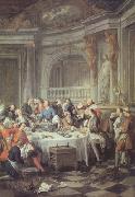 Jean-Francois De Troy The Oyster Lunch (nn03) Germany oil painting reproduction
